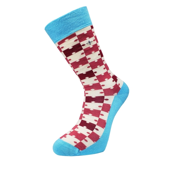 Bamboo Jigsaw Puzzle Socks - 4 pairs - Picture 4 of 6